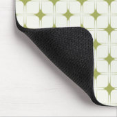 Retro Sophistication Mousepad, Olive Green Muismat (Hoek)