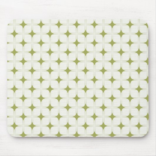Retro Sophistication Mousepad, Olive Green Muismat (Voorkant)