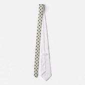 Retro Sophistication Stropdas, zwart en ivoor Stropdas (Achterkant)