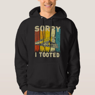 Retro Sorry dat ik koos voor treinliefhebbers Hoodie