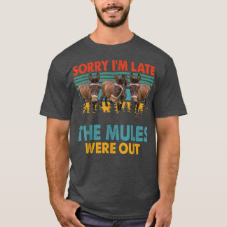 Retro, sorry dat ik te laat ben... T-shirt