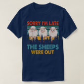  Retro, sorry dat ik te laat ben... T-shirt (Design voorkant)