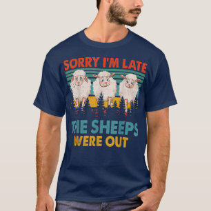 Retro, sorry dat ik te laat ben... T-shirt