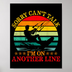 Retro Sorry Kan Niet Praten Ik Ben Op Een Andere L Poster