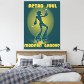 Retro Soul Moderne Groove Canvas Afdruk (Insitu (Slaapkamer))