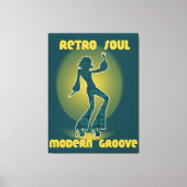 Retro Soul Moderne Groove Canvas Afdruk (Voorkant)