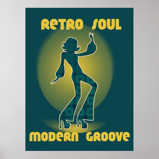Retro Soul Moderne Groove Poster (Voorkant)