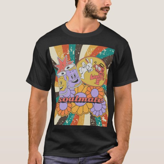 Retro soulmate 80s T-shirt (Voorkant)