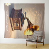 "Retro Soundwave Revival" Wandkleed (In Situ (horizontaal))