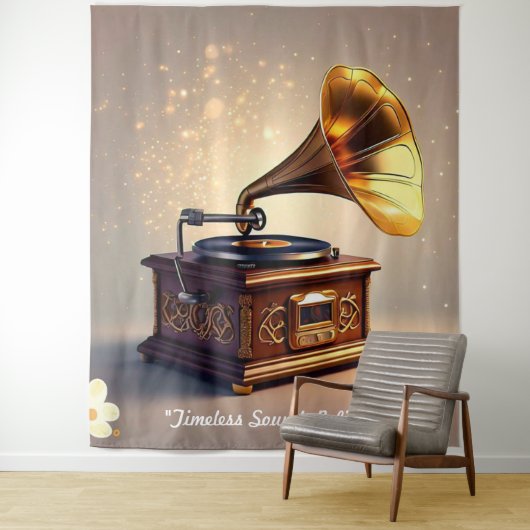 "Retro Soundwave Revival" Wandkleed (In situ)