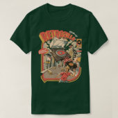 Retro Soundzilla Black T-shirt (Design voorkant)