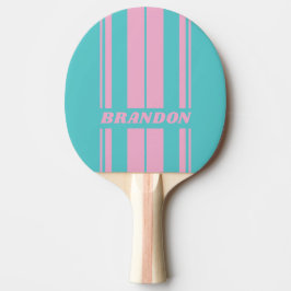 Retro South Beach Board Strepen met Naam Tafeltennisbatje