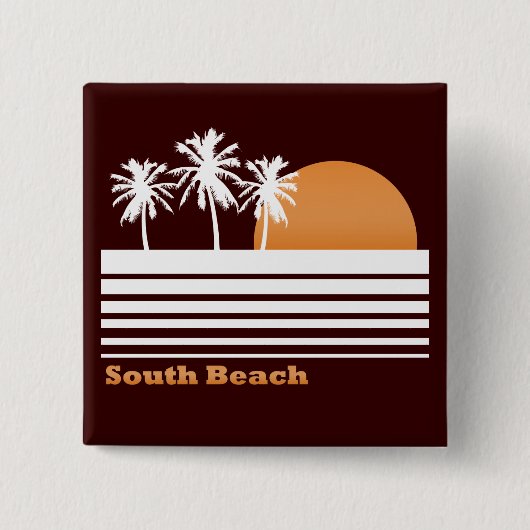 Retro South Beach Button (Voorkant)