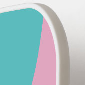 Retro South Beach Circle Stripe met naam Pickleball Paddle (Links Detail)