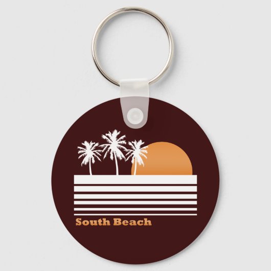 Retro South Beach Sleutelhanger (Voorkant)