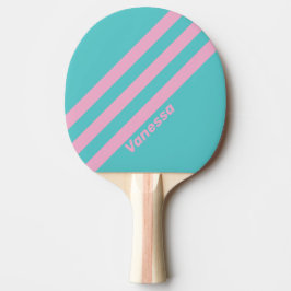 Retro South Beach Strepen met Naam Tafeltennisbatje