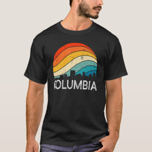 Retro South Carolina City Columbia Skyline T-shirt