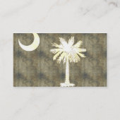 Retro  South Carolina Flag Visitekaartje (Achterkant)