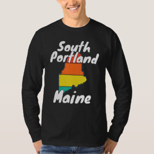 Retro South Portland ME Maine Kleding Souvenir T-shirt
