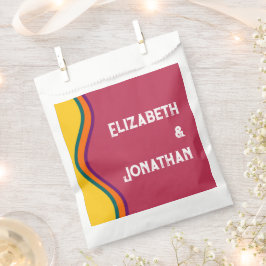 Retro Southwestern Waves Wedding Bedankzakje