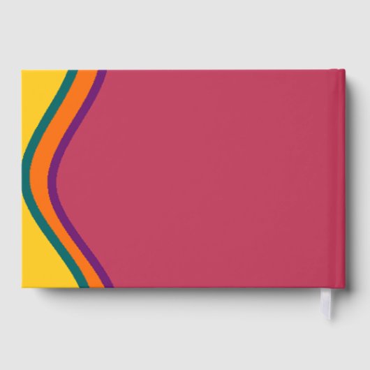 Retro Southwestern Waves Wedding Gastenboek (Achterkant)