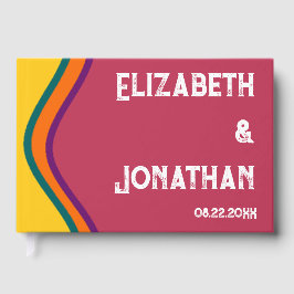 Retro Southwestern Waves Wedding Gastenboek