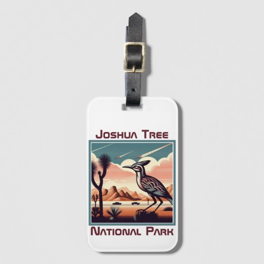 Retro souvenir geschenk voor Joshua Tree National  Bagagelabel (Voorkant (verticaal))