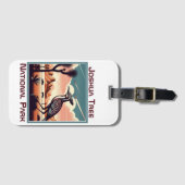 Retro souvenir geschenk voor Joshua Tree National  Bagagelabel (Voorkant (horizontaal))