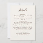 Retro Spaans Abstract Bloemen Mandala Huwelijk Kaart (Achterkant)