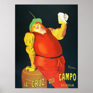 Retro Spaanse Bier Reclame Huisbar Muurdecoratie Poster