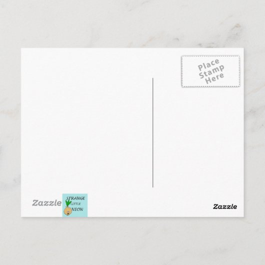 Retro Space Age Cartoon paar Briefkaart (Achterkant)