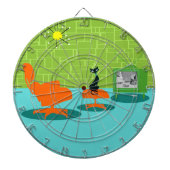 Retro Space Age Kat Dart Board Dartbord (Voorkant)