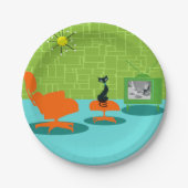 Retro Space Age Kat Paper Bord (Voorkant)
