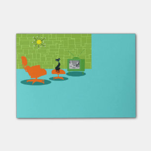 Retro Space Age Kat Post-it Notes