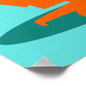 Retro Space Age Kat Poster (Hoek)