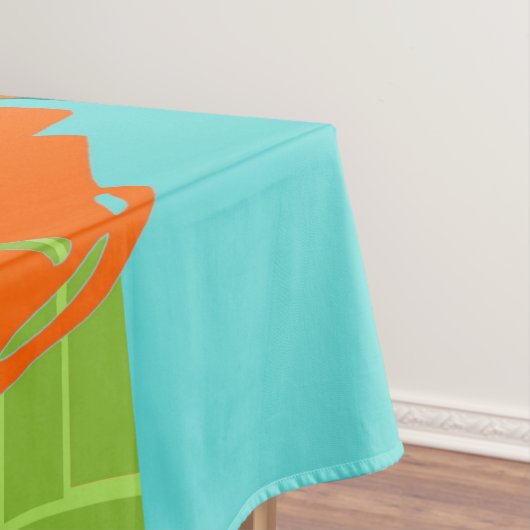Retro Space Age Kat Tablecloth Tafelkleed (Voorbeeld)