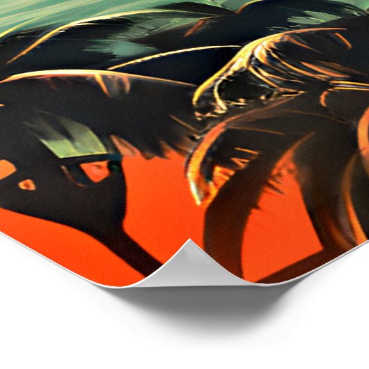 Retro Space Age Miami Poster (Hoek)