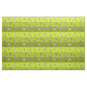 Retro Space Age Planets Stars Chartreuse Stof (Fat Quarter)