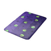 Retro Space Age Planets Stars Indigo Badmat (Gekanteld)