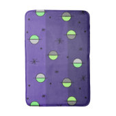 Retro Space Age Planets Stars Indigo Badmat (Voorkant Verticaal)