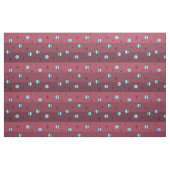 Retro Space Age Planets Stars Maroon Stof (Fat Quarter)