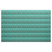 Retro Space Age Planets Stars Turquoise Stof (Yard (91,4 cm))
