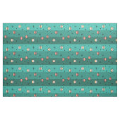 Retro Space Age Planets Stars Turquoise Stof (Fat Quarter)