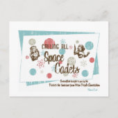 Retro 'Space Cadets'-Briefkaart Briefkaart (Voorkant)