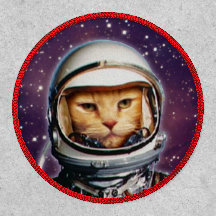 Retro Space Cat patch