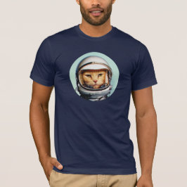 Retro Space Cat T-shirt