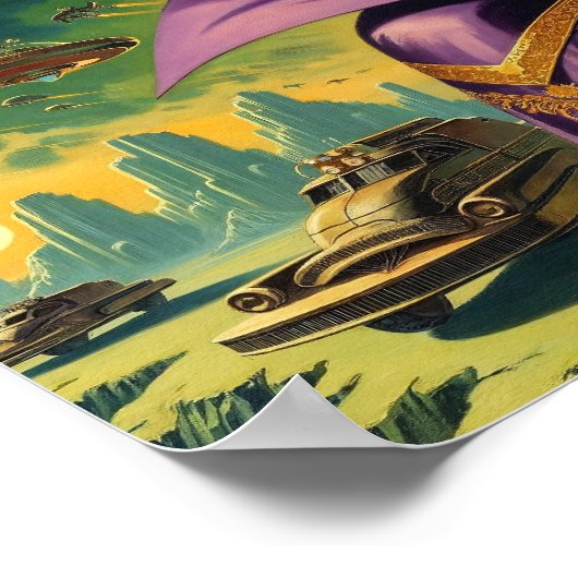 Retro Space Commander Poster (Hoek)