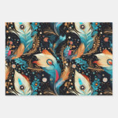 Retro Space Exploration Galaxy Inpakpapier Vel (Voorkant)