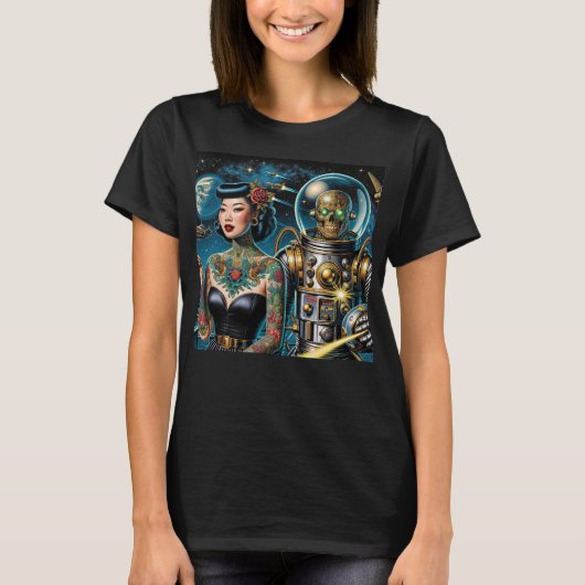 Retro Space Explorers T-shirt (Voorkant)