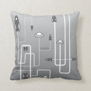 Retro Space Flight Pillow Kussen
